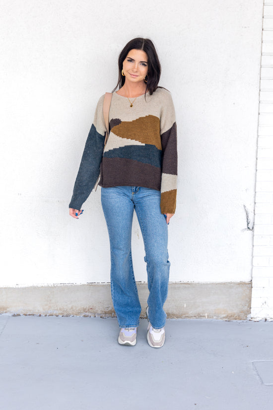 Load image into Gallery viewer, DANIELLE PATTERNED SWEATER
