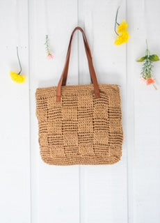 Load image into Gallery viewer, weaved beach bag 
